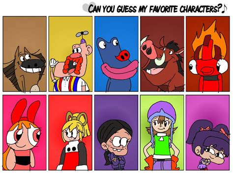Can You Guess My Favorite Characters Part1 By Sidabathetoonlord On