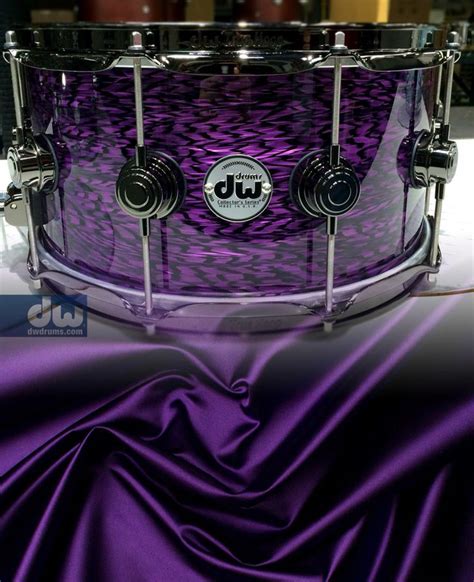 Drumworkshop Purple Silk Snare Drums Percussion Dw Drums