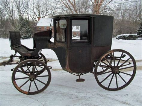 Circa 1850 Clarence Coach Horse Drawn Carriages Horses