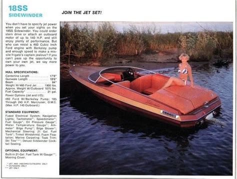 1978 Used Sidewinder 18 Jet Boat High Performance Boat For