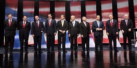 Republican Candidates Hold First Debate Differing On Defining Partys