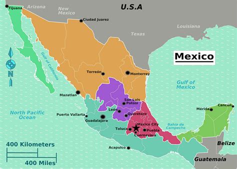 En b/n, perfecta calidad mapa político de méxico a color, con estados y capitales de estado. The Largest, Most Detailed Mexico Map and Flag - Travel ...