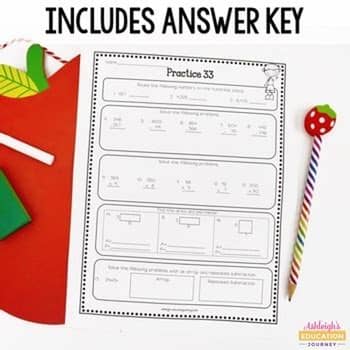 3rd Grade Math Review - Spiral Review Worksheets by ...