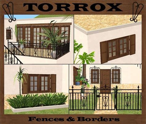 Mod The Sims Torrox Spanishsouthwestern Build Set Part 6 Fences