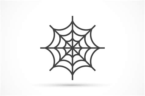 Spider Web Icon Pre Designed Illustrator Graphics ~ Creative Market