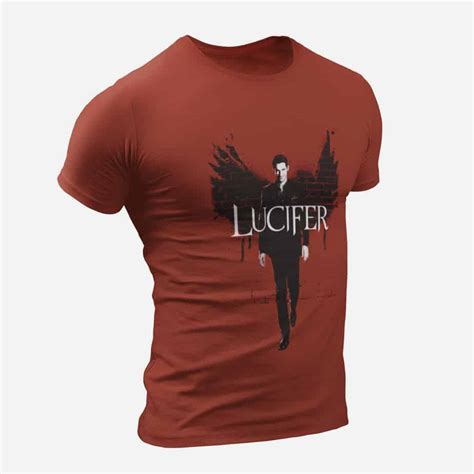 Lucifer T Shirt Lucifer Tom Ellis Red T Shirt Mbt Merchandise