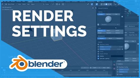 Render Settings Introduction Blender 280 Fundamentals Youtube