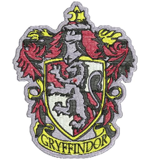 Gryffindor Harry Potter Machine Embroidery Design File Pattern Etsy