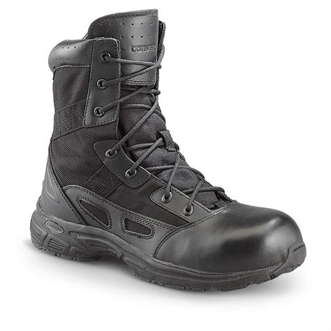 Mens Converse® 8 Velocity Ultralite Side Zip Combat Boots Black