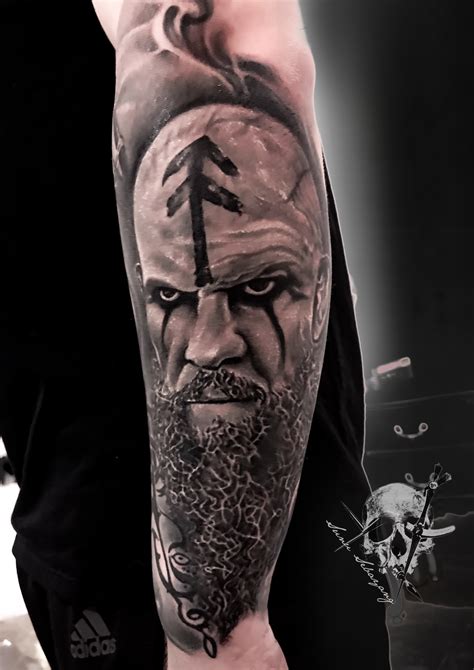 Viking Realism Portrait Tattoo Tatoo Ideias De Tatuagens Tatuagens