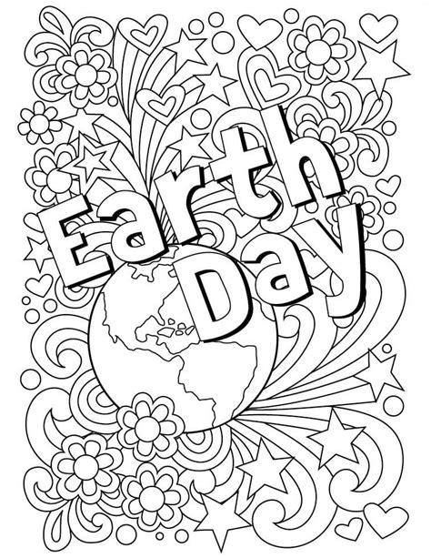 Dibujos De Día De La Tierra 3 Para Colorear Para Colorear Pintar E