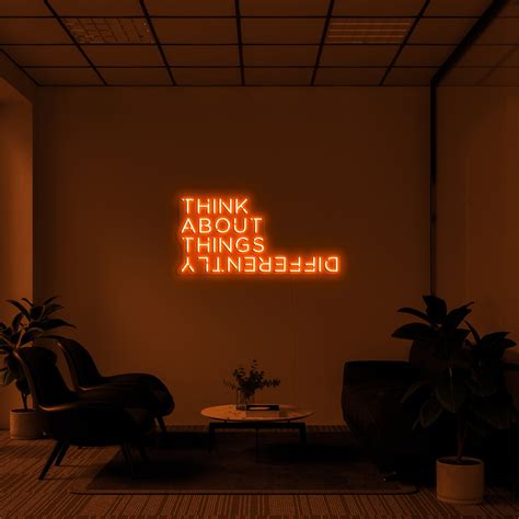 Think About Things Differently Neon Sign Neon Signs Neon Aesthetic