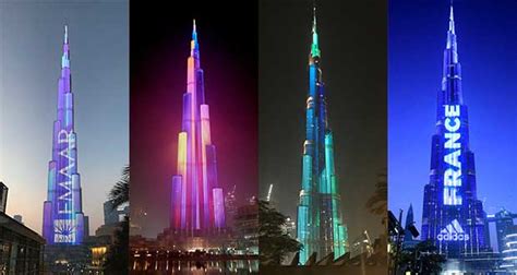 Burj Khalifa Lights Up In Stunning Display To Celebrate Uaes First