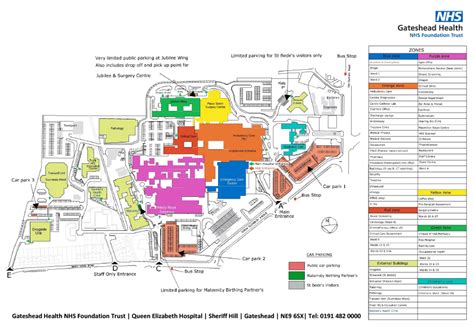Visit modbury hospital on this page. QEH site and zone map | NHS Gateshead