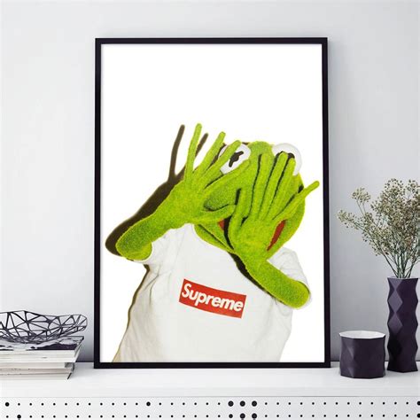 Supreme Kermit Poster Print Grailed