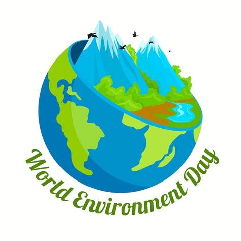 Tema Del D A Mundial Del Medio Ambiente Vector Gratis