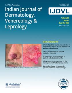 Indian Journal Of Dermatology Venereology And Leprology Impact Factor Indexing Acceptance Rate