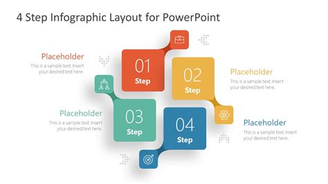Editable Infographic Template Of Four Step Process Chart With Icons Hot Sex Picture
