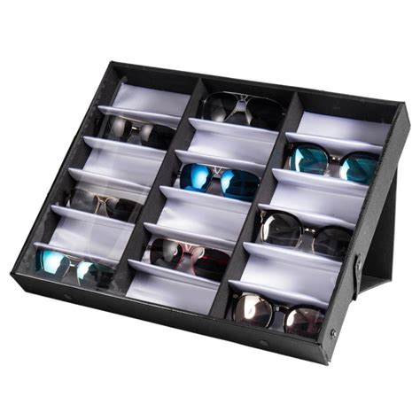 Ktaxon Leather Watch Box And Sunglass Glasses Case Organizer Zimtown