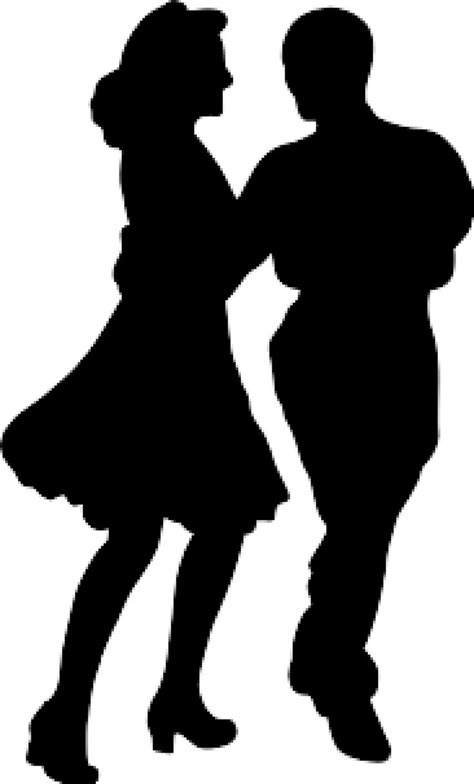 Couple Dancing Silhouette Svg Vector In 2022 Silhouette Silhouette