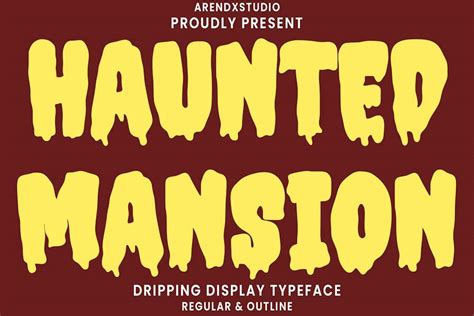 Haunted Mansion Halloween Font Fonts Envato Elements