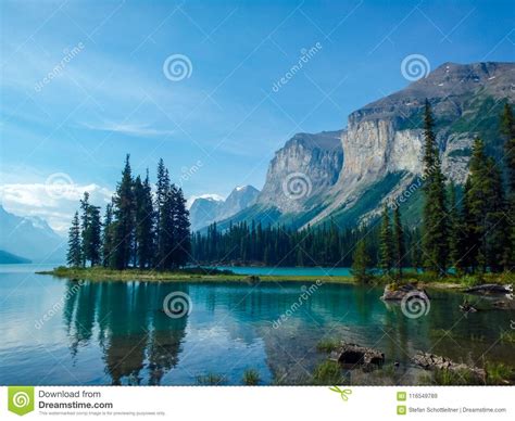 Wonderful Lake In The Mountains With Reflection Stock Image Image Of