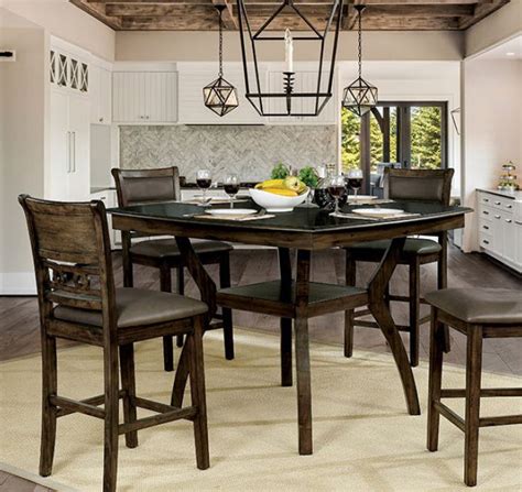 It is important to ensure that your barstools sit comfortably in the room is intended. Flick Rustic Counter Height Dining Table