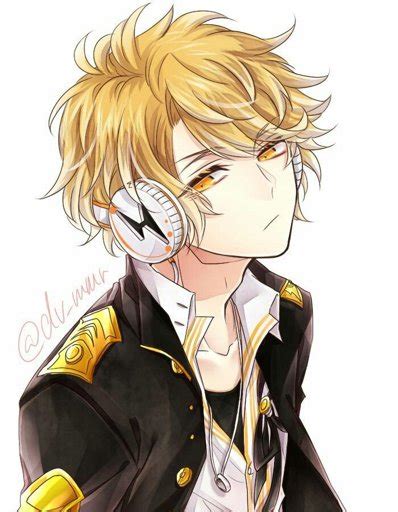Image Anime Guy Golden Blonde Hair Yelloworange
