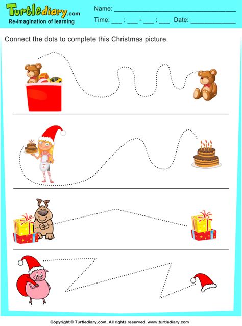 Tracing Toys Worksheet - Turtle Diary
