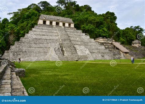 Temple Of The Inscriptions At Palenque A Maya City State In Southern Mexico Editorial Stock