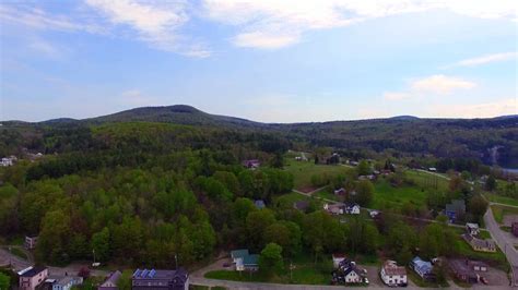 Barton Vt From Above North East Kingdom 4k Hd Green Mountain