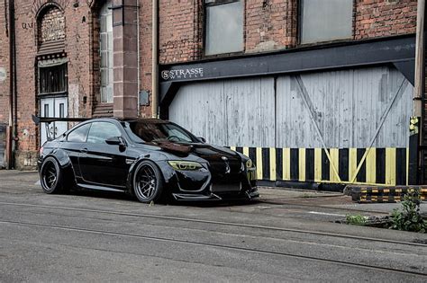 HD Wallpaper Black Bmw Bodykit Cars Liberty Strasse Walk Wheels