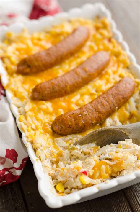 Cheesy Southwest Sausage And Hash Brown Casserole