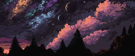 2560x1080 Resolution Stargazing Hd Pixel Art 2560x1080 Resolution