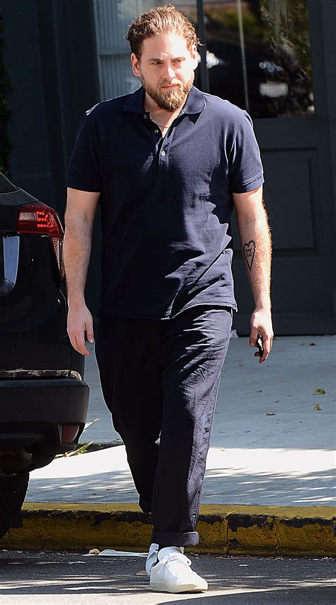 Jonah Hill Shows Off Slimmed Down Figure While Grabbing Lunch In L A
