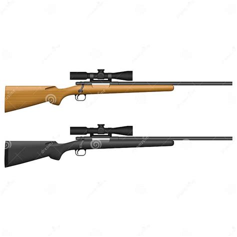 Sniper Rifle Stock Vector Illustration Of Rifle Vector 29846018