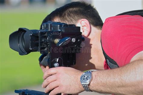 Photographer At Work Stock Photo Image Of Snap Professional 238870