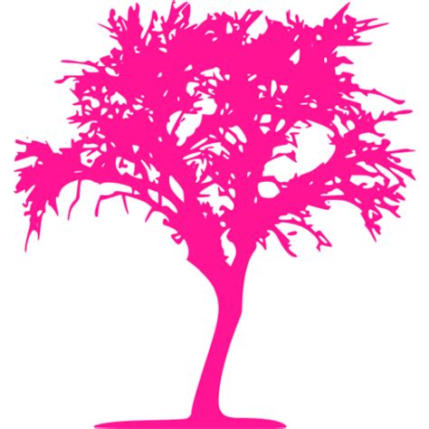 Deep pink tree 10 icon - Free deep pink tree icons png image