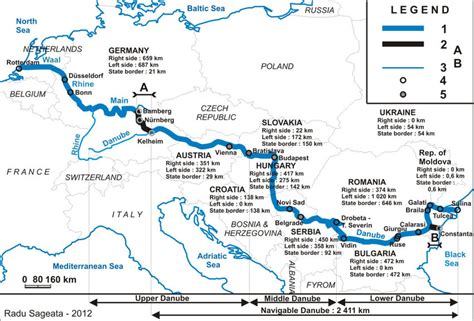 Rhine Main Danube Transcontinental Axis 1 Navigable Rivers 2
