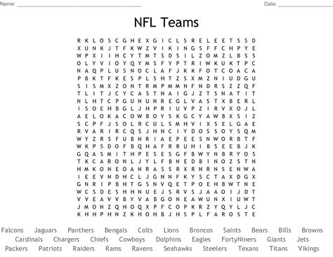 Nfl Teams Word Search Wordmint Nfl Word Search Activity Shelter
