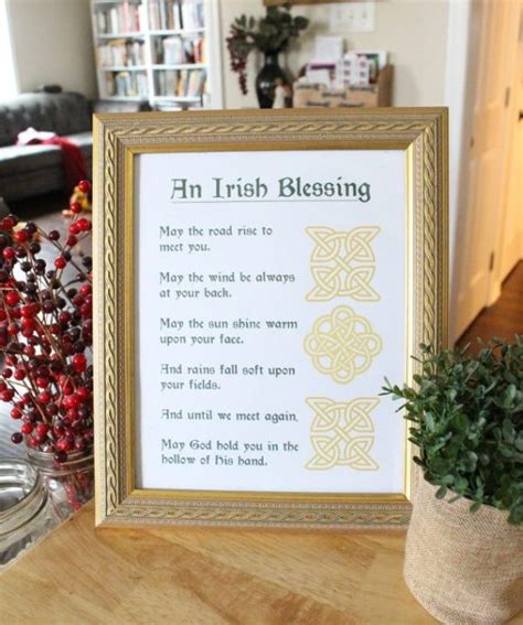 Irish Blessing Printable Free And Easy Decor Idea