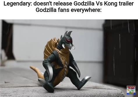 Recently, kfc spain used the popular godzilla vs kong meme from the trailer of the hollywood flick right before its release to take a jibe at its competitors however, winning the debate between the food giants is kfc, who has been portrayed as the humble doge who smashes the baseball bat to declare. sad gigan Memes & GIFs - Imgflip