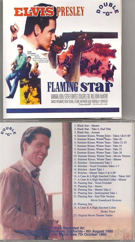 Cd Rare Elvis Presley Flaming Star Outtakes 33 Outtakes
