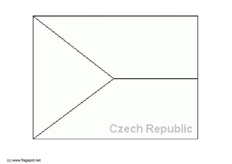 Die flagge deutschlands besteht aus horizontalen streifen aus schwarz, rot und gold. Malvorlage Tschechien - Kostenlose Ausmalbilder Zum ...