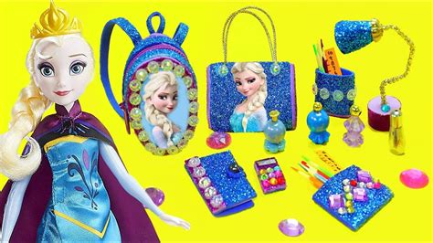 10 Miniature Elsa Diy School Supplies Accessories For Frozens Elsa