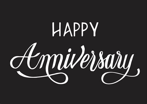 Happy Anniversary Typography Design Illustration Free Vector Rawpixel