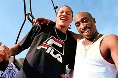 Tupac With His Childhood Friend Kadafi Who Formed The Group Outlawz