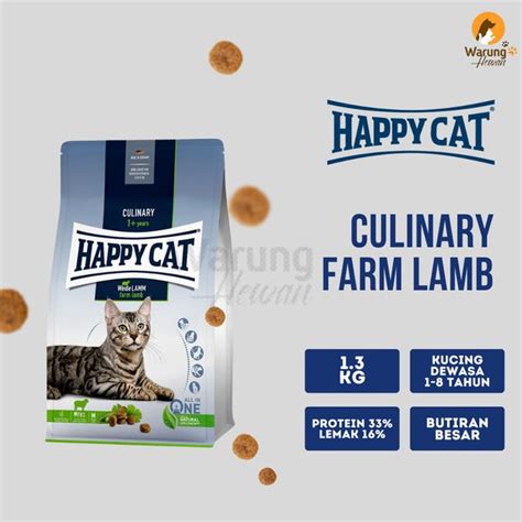 Jual Happy Cat Supreme Culinary Farm Lamb 13 Kg Di Lapak Warung Hewan