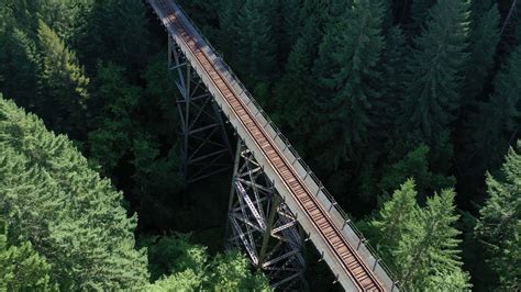 Flying Old Tillamook Railroad Bridge Youtube