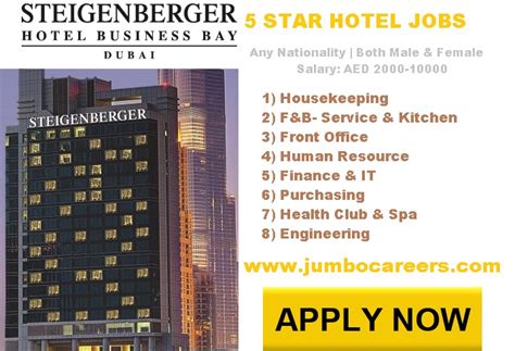 5 Star Hotel Jobs In Dubai 2018 Steigenberger Hotel Dubai Careers